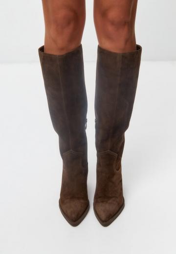 Полусапожки на высоком каблуке