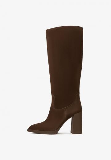 Полусапожки на высоком каблуке