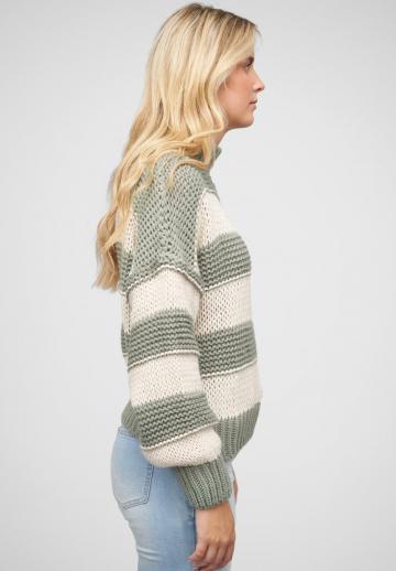 Пуловер в полоску