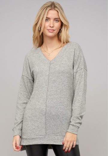 Длинный пуловер