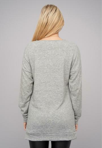 Длинный пуловер