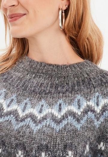 Длинный пуловер