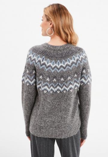 Длинный пуловер