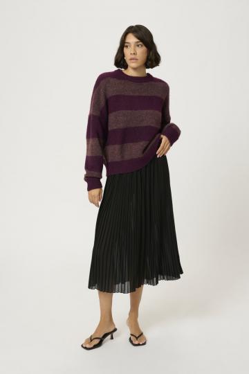 Пуловер в полоску