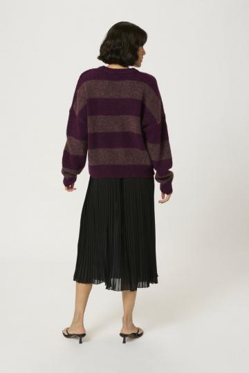 Пуловер в полоску