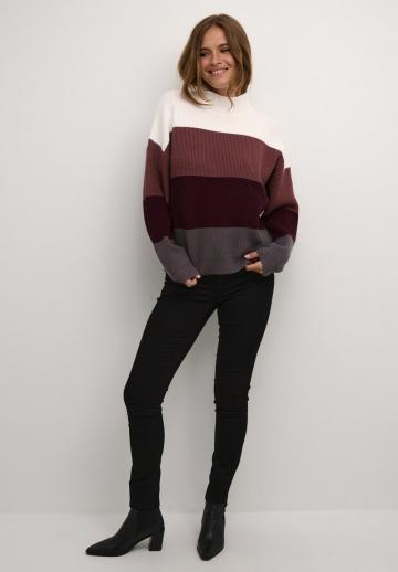 Пуловер в полоску