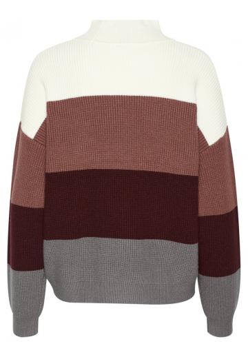 Пуловер в полоску