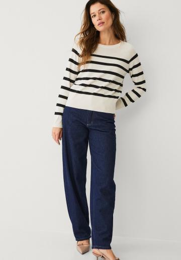 Пуловер в полоску