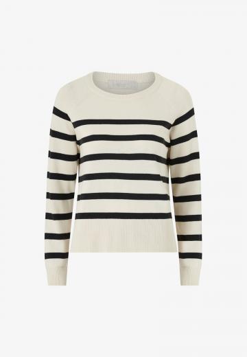 Пуловер в полоску