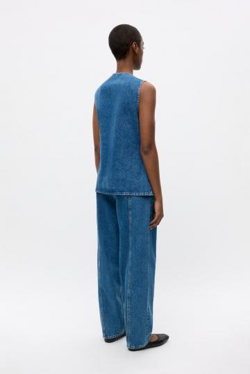 Джинсовая жилетка