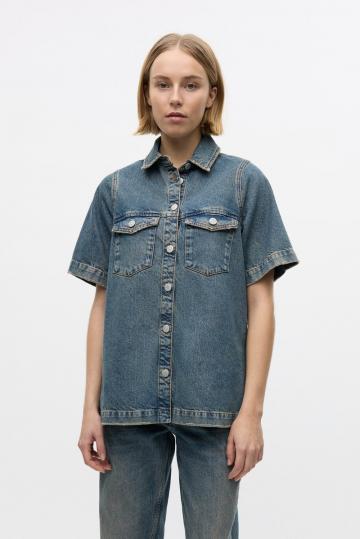 Джинсовая блузка