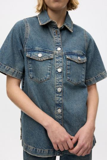 Джинсовая блузка