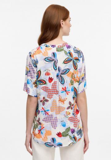 Атласная блузка