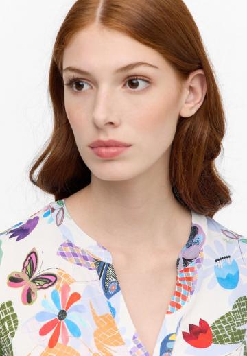 Атласная блузка