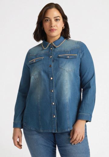 Джинсовая блузка