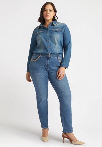 Джинсовая блузка