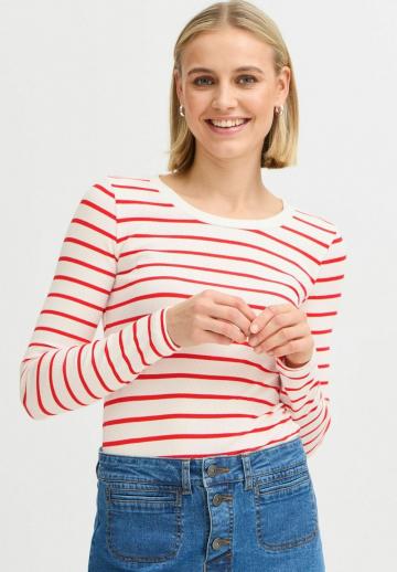 Пуловер в полоску