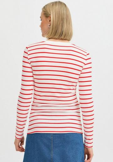 Пуловер в полоску