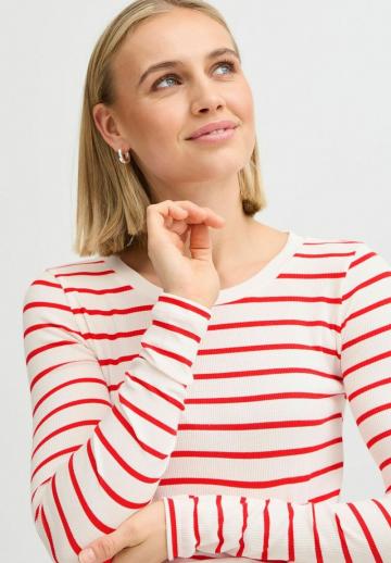 Пуловер в полоску