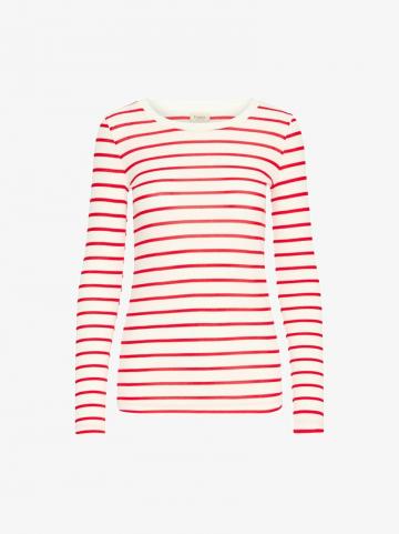 Пуловер в полоску