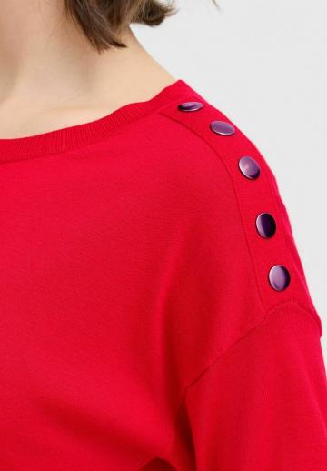 Пуловер с рукавом три четверти