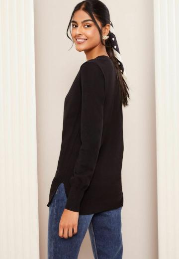 Длинный пуловер