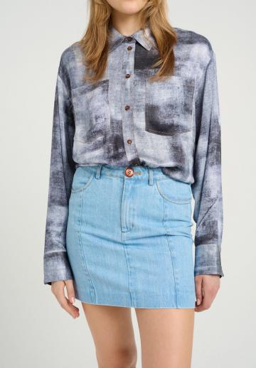 Джинсовая блузка