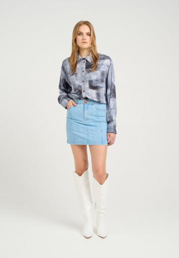 Джинсовая блузка