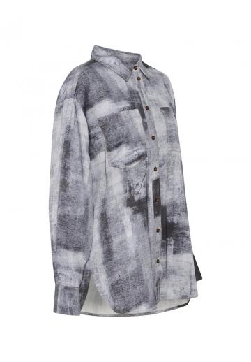 Джинсовая блузка