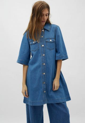Джинсовое платье