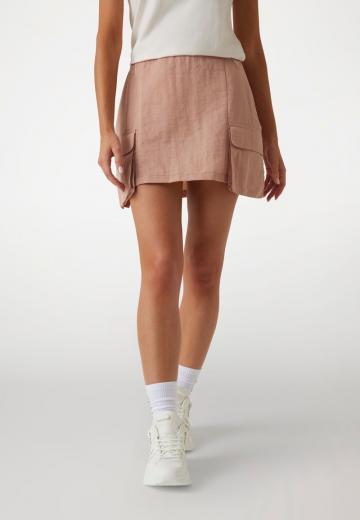 Юбка с накладными карманами