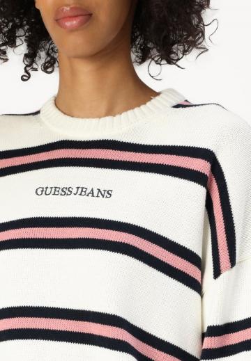 Пуловер в полоску