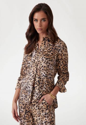 Атласная блузка