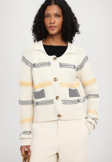 Жаккардовая вязаная кофта