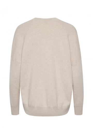 Пуловер с вырезом V