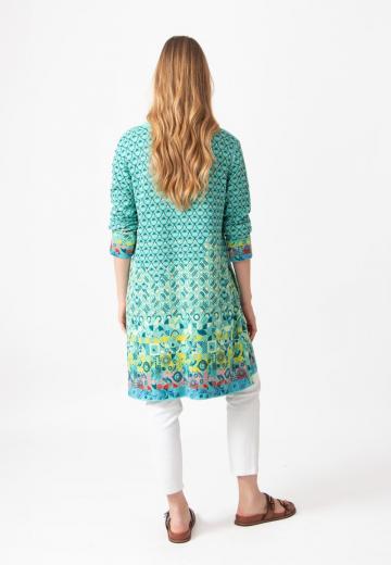 Жаккардовая вязаная кофта