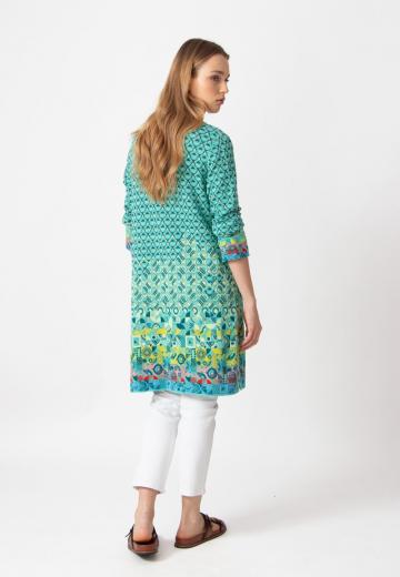 Жаккардовая вязаная кофта