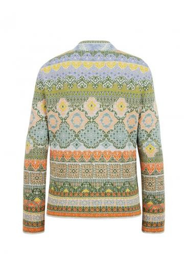 Жаккардовая вязаная кофта