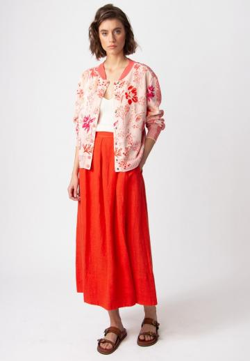 Жаккардовая вязаная кофта