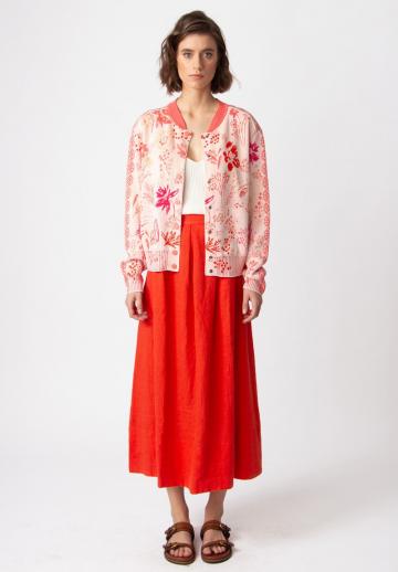 Жаккардовая вязаная кофта