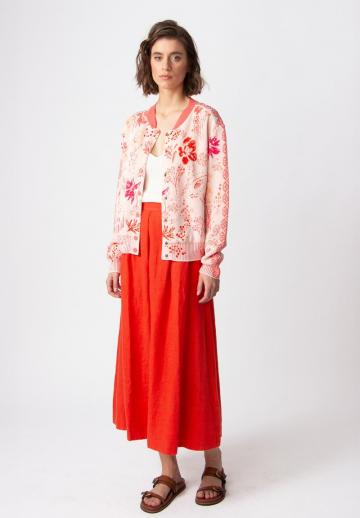 Жаккардовая вязаная кофта