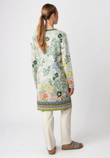 Жаккардовая вязаная кофта