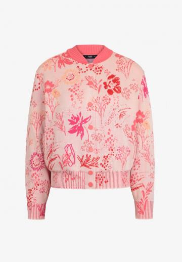 Жаккардовая вязаная кофта