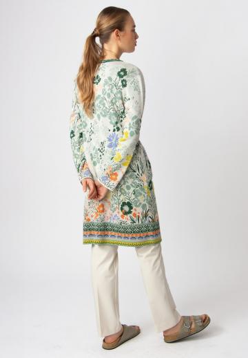 Жаккардовая вязаная кофта