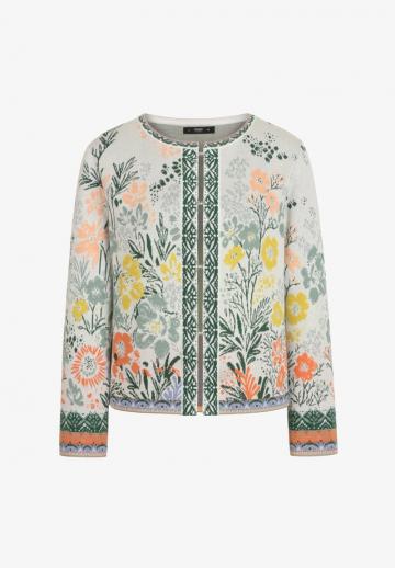 Жаккардовая вязаная кофта