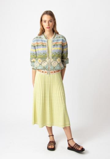 Жаккардовая вязаная кофта