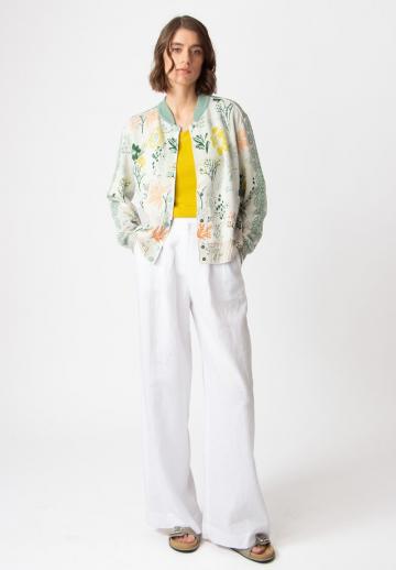 Жаккардовая вязаная кофта