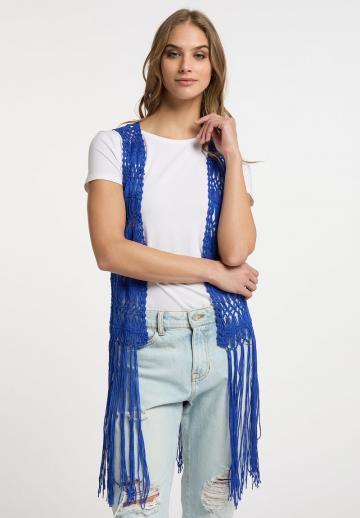 Длинный жилет