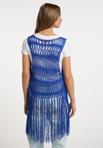 Длинный жилет