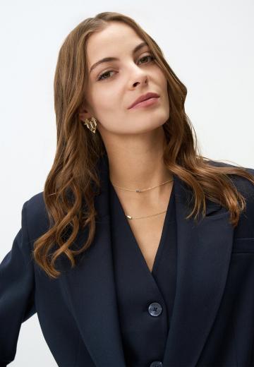 Длинный блейзер